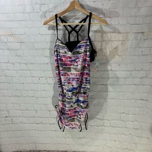 Go Gossip Convertible Tankini Swimdress New